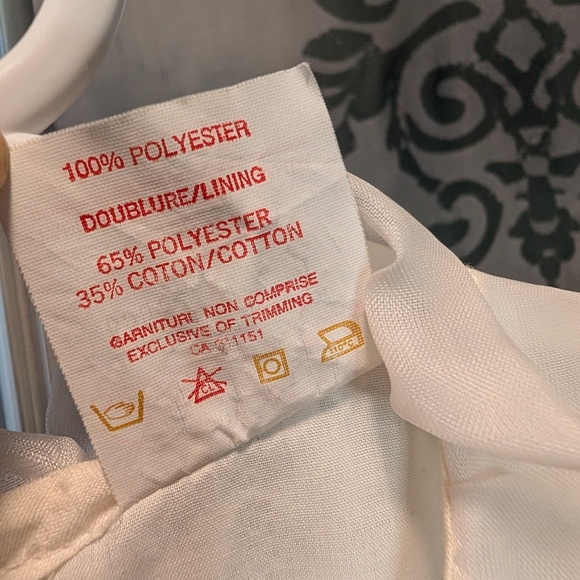 🖤 Vintage 70's "Little Princess" Kids Formal White Dress - Picture 4 of 4